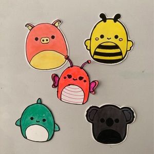 squishmallow animal sticker pack